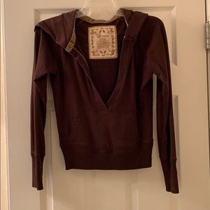 Brown Forever 21 Jacket with Hoodie